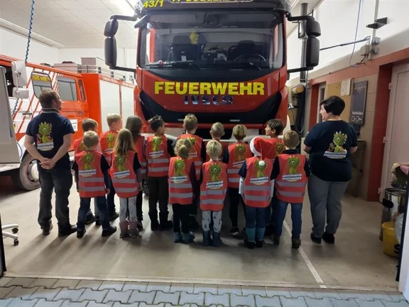 Gruppenbild unserer Kinderfeuerwehr